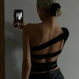 Backless Strappy Women's Top for Evening Wear-1