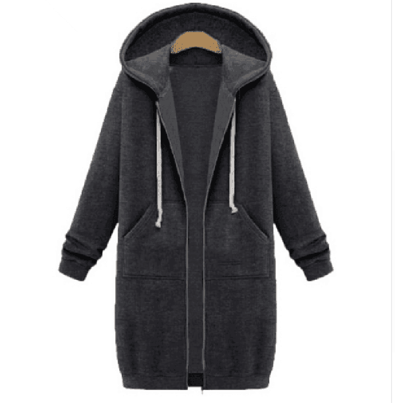 LOVEMI - Lovemi - Hooded long-sleeved winter sweater women's jacket