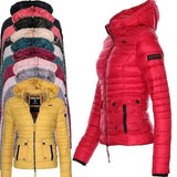 LOVEMI - Lovemi - Jackets for Women Winter Red Coat Motorcycle