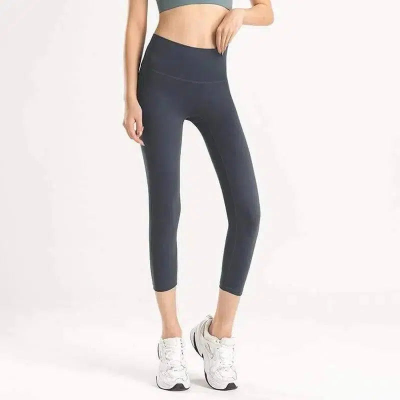 Leggings for Women High Waisted Tummy Control Workout-Peacock Blue-8