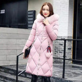 LOVEMI - Lovemi - Long hooded padded down coat coat women