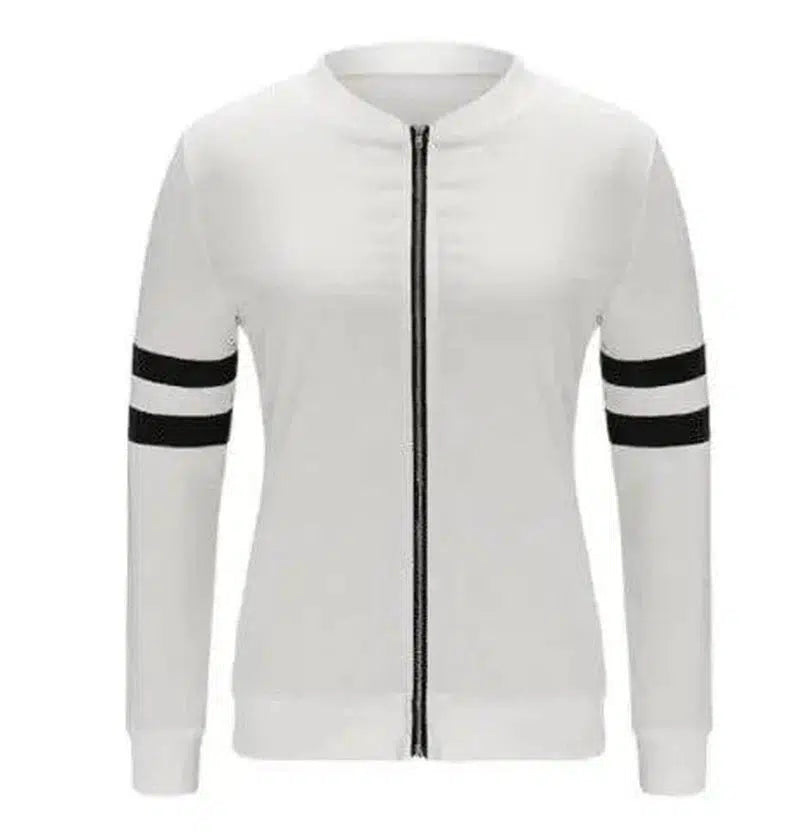 LOVEMI - Lovemi - Long Sleeve Baseball Jacket Outwear Bomber Jacket