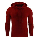 LOVEMI - Lovemi - Long Sleeve Warm Hooded Sports Jacquard Sweatshirt