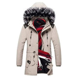 LOVEMI - Lovemi - Men's fur collar hooded down jacket