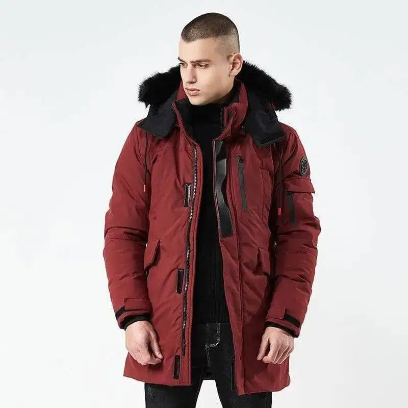 LOVEMI - Lovemi - Men's mid-length hooded jacket