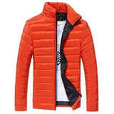 Stylish White Jacket for Men - Perfect for All Seasons-Orange red-9