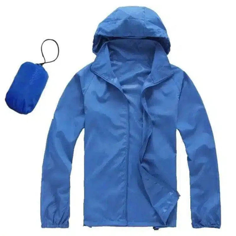 Compact Waterproof Jacket for Outdoor Adventures-Royal Blue-5