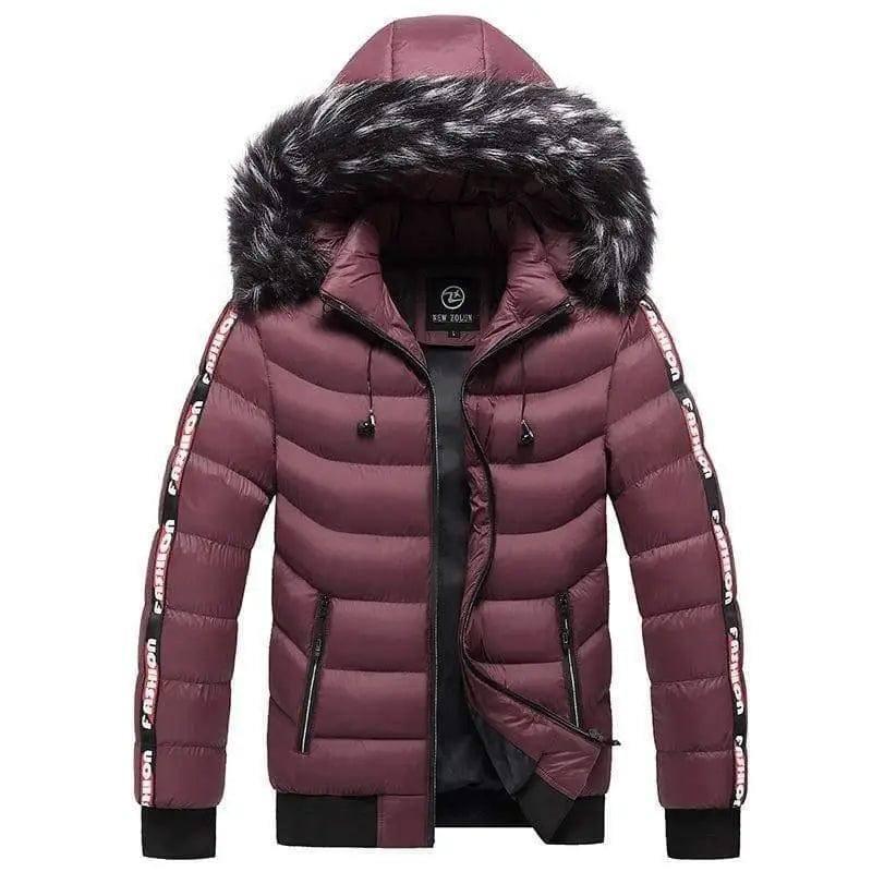 LOVEMI - Lovemi - Men's Winter Fur Collar Cotton Padded Jacket