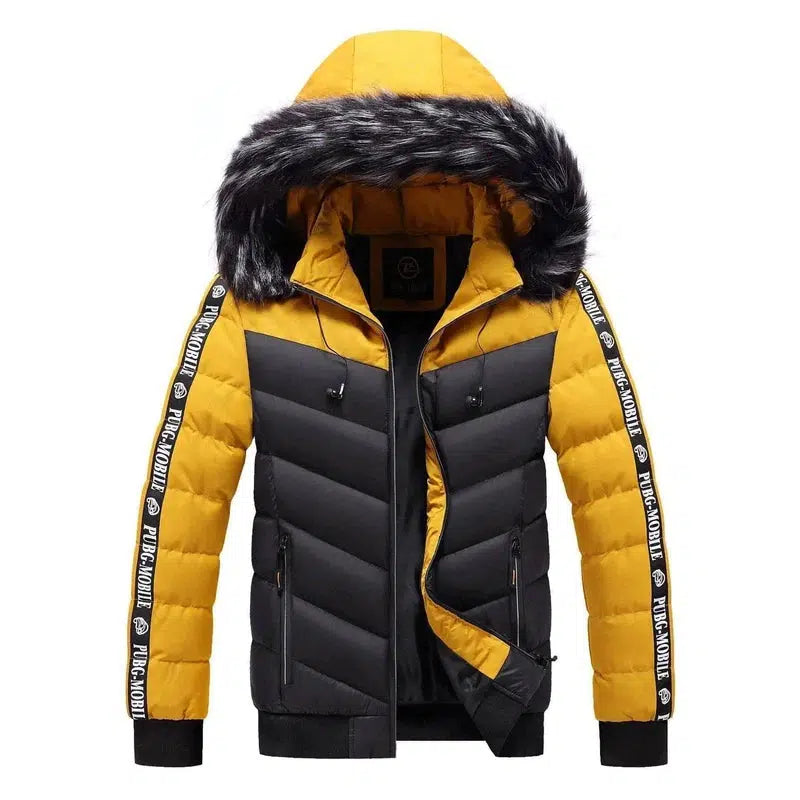 LOVEMI - Lovemi - Men's Winter Fur Collar Cotton Padded Jacket