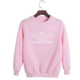 Peripheral aids, round neck, loose hooded sweater-Pink-2