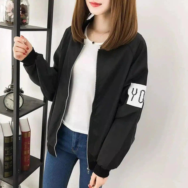 LOVEMI - Lovemi - Printed jacket female jacket baseball uniform