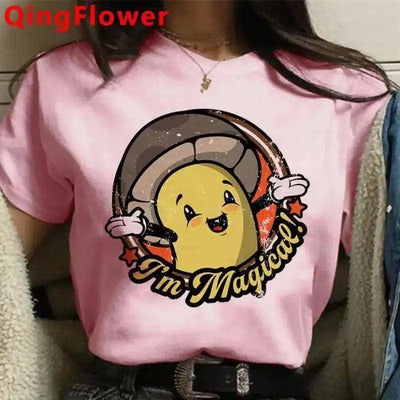 Cartoon Animal Graphic Tee for Casual Wear-B-3