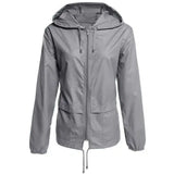 LOVEMI - Lovemi - Raincoat Zipper Hooded Lightweight Outdoor Jacket