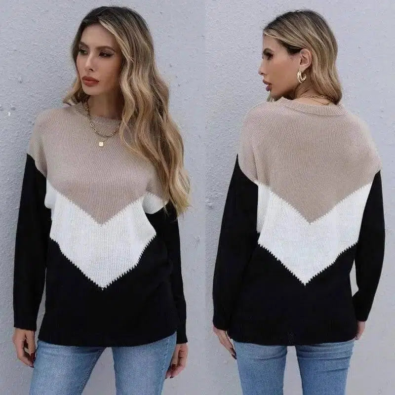 LOVEMI - Lovemi - Round Neck Long-Sleeved Knitted Bottoming Sweater