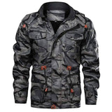 LOVEMI - Lovemi - Winter Men Leather Jacket Thick Military Hooded