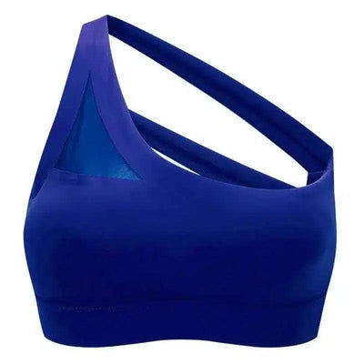 Strappy Sports Bra for Fitness & Yoga-Blue-3