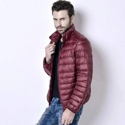 LOVEMI - Lovemi - Men's light down jacket men's stand collar winter