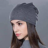 Outdoor ski hat thick warm hat-Darkgrey-3