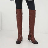 Over Knee Thigh High Boots Women Flat Low Heels Women Shoes-1