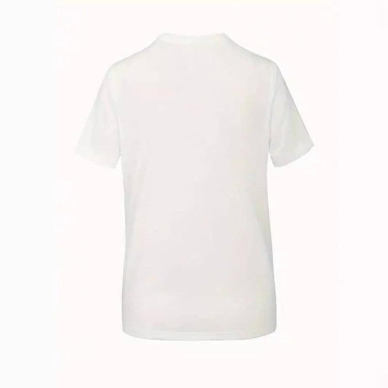 Round Neck Short Sleeve Printed T-shirt-2