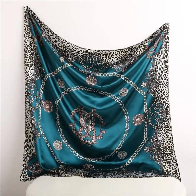 Scarf Fashion Leopard Print Silk Scarf-FT1556T-6