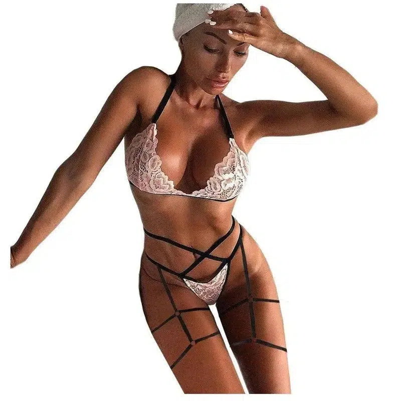 Lingerie Lace Hollow Lingerie Leg Straps Set-1