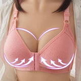 Push Up Bra Front Closure Solid Color Brassiere-front style 2-D-13