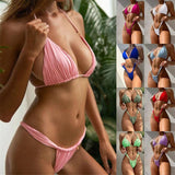 Cute Khaki Bikini Set for Trendy Women-1