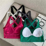 Sexy Women Vest Crop Top Sleeveless Vests Beach Women Sports-2