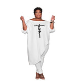 Stylish Plus Size Tunics: XL-5XL Chic Comfort Wear-WHITE-10