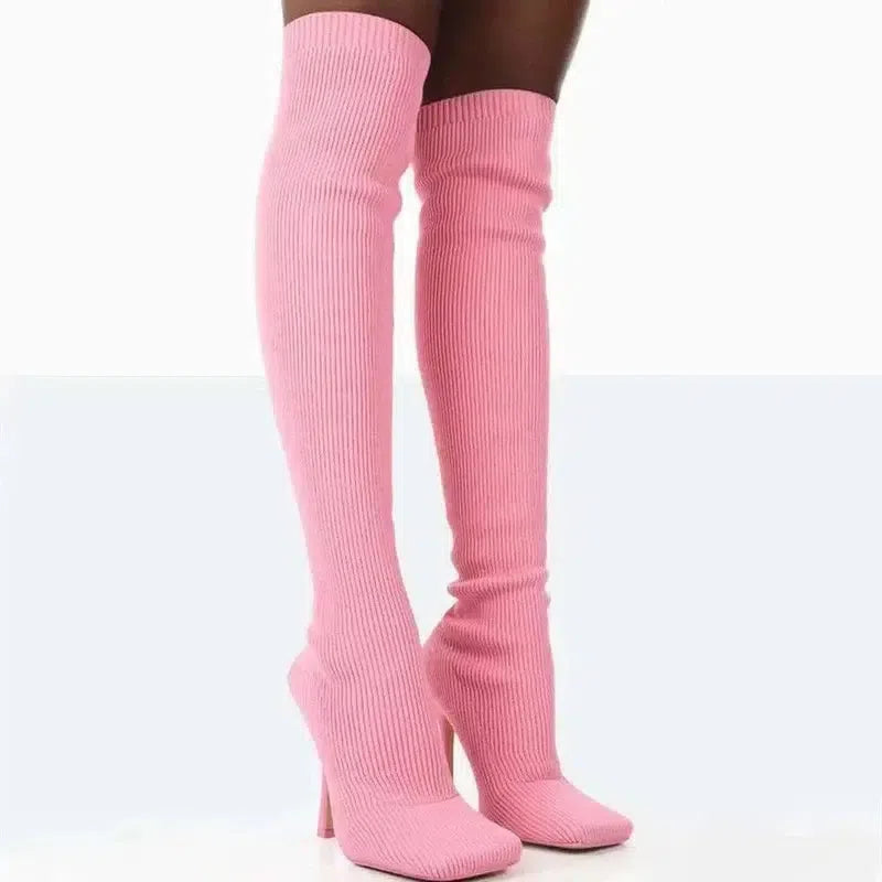 Thigh High Boots Women Over The Knee Long Boots Fashion-2