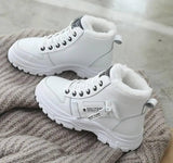 Warming Boots Lace Outdoor Winter-White-6