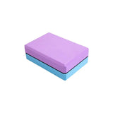 Two-color Yoga Brick Eva Thickening Yoga Auxiliary Yoga-Dreamland Amethyst Blue-2