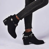 Vintage Women's Shoes Ladies Fashion Single Shoes-4