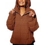 Warm Hoodie Down Jacket Women-6