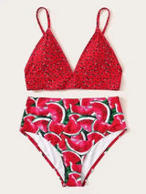 Watermelon print bikini-1