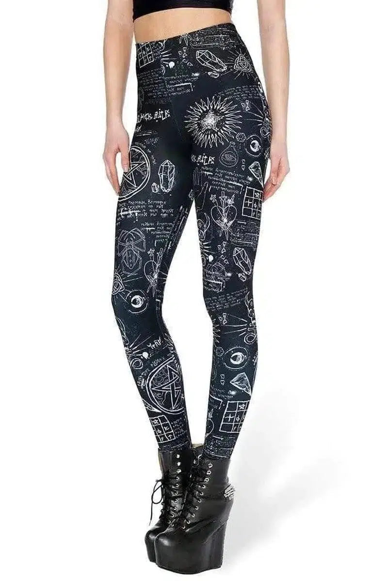 LOVEMI - Lovemi - Women Leggings Fitness Black Skeleton Sexy