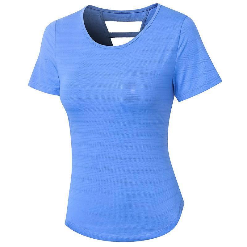 Baggy Yoga Top for Ultimate Comfort-Blue-3