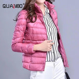 Lightweight Women's Quilted Jacket-Leatherpink-13